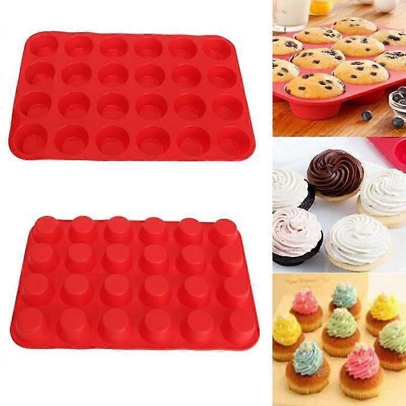 24 Rays Silicone Cake Mold Cookies Muffin Candy Biscuit Kitchen Tool