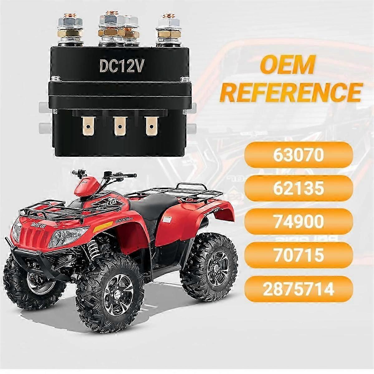 12V 500A Winch Solenoid Relay With 2 Remote Controls - For 8000-15000lb ATV/Truck Winches