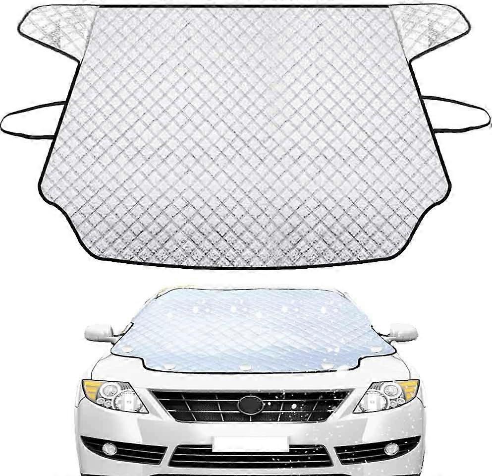 Windscreen Covers Frost, 153 * 125cm Car Windscreen Snow Cover, Ice, Snow, Sun UV Dust Water Protection for Cars and SUVs