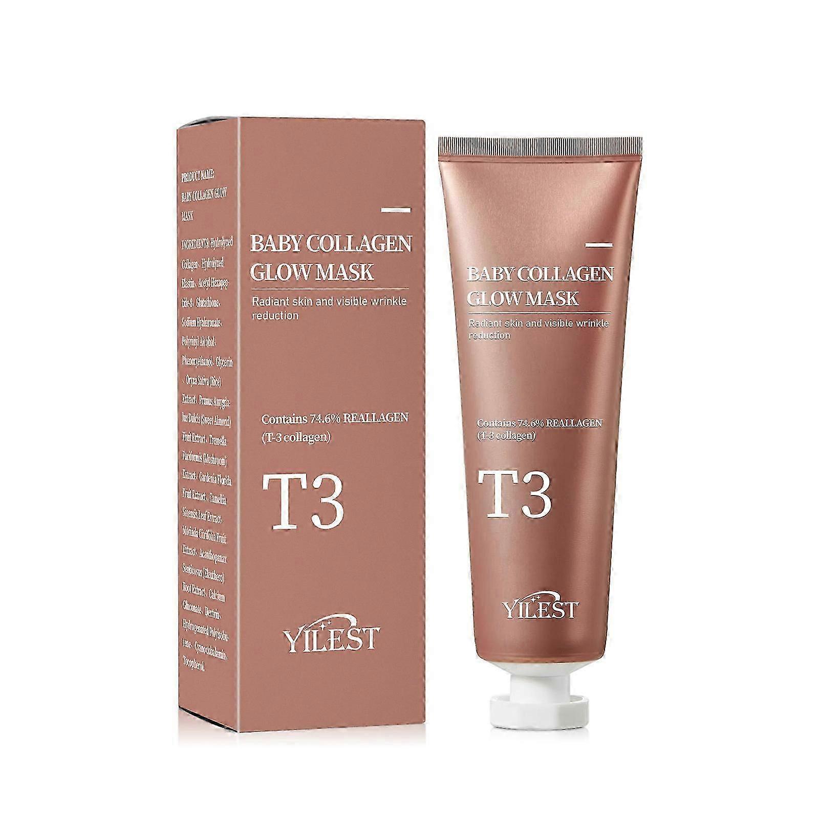 T3ベビーコラーゲングローマスク、顔用T3コラーゲンマスク、T3コラーゲンピールオフマスク