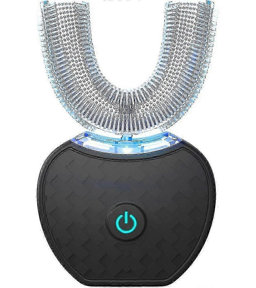 Brosse à dents électrique sonique automatique 360, 5 modes rechargeables par USB avec 8 têtes de brosse et étui portable