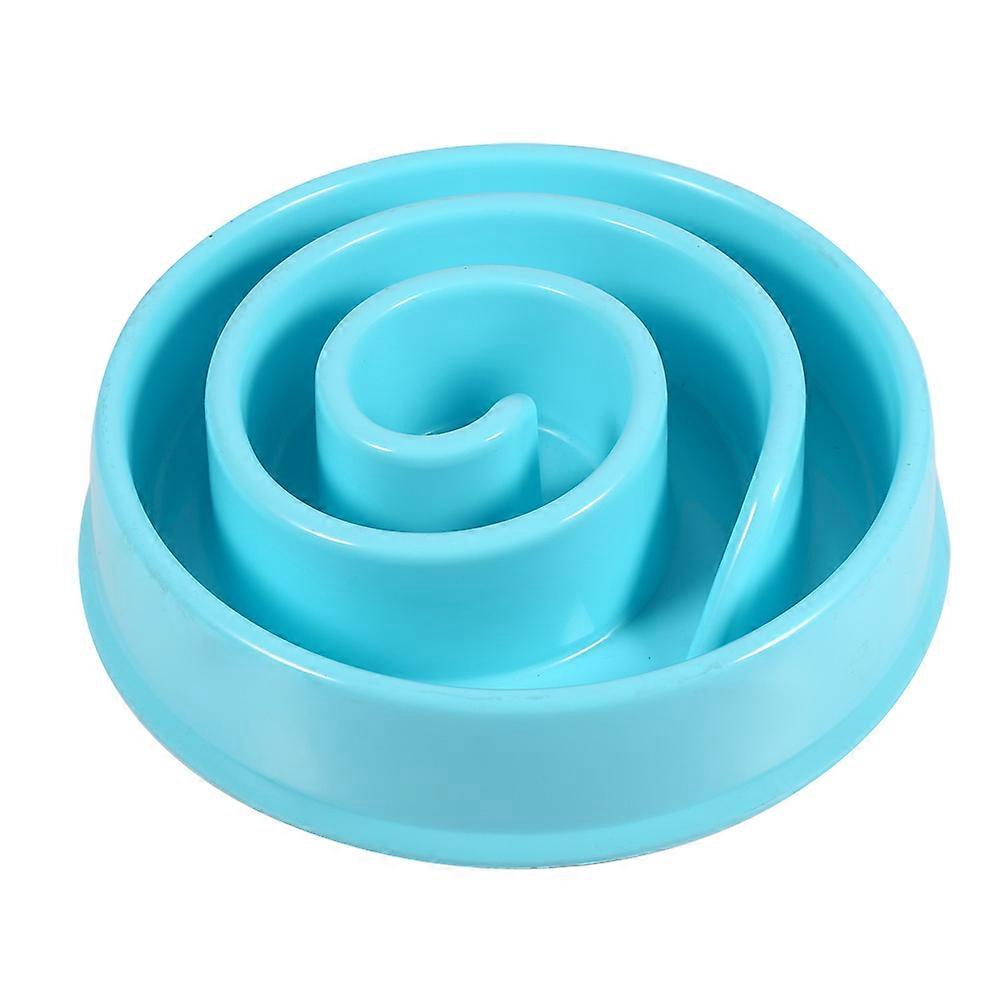 Useful Circle Shape Puppy Dog Pet Slow Down Eating Dish Feeding Food Bowl