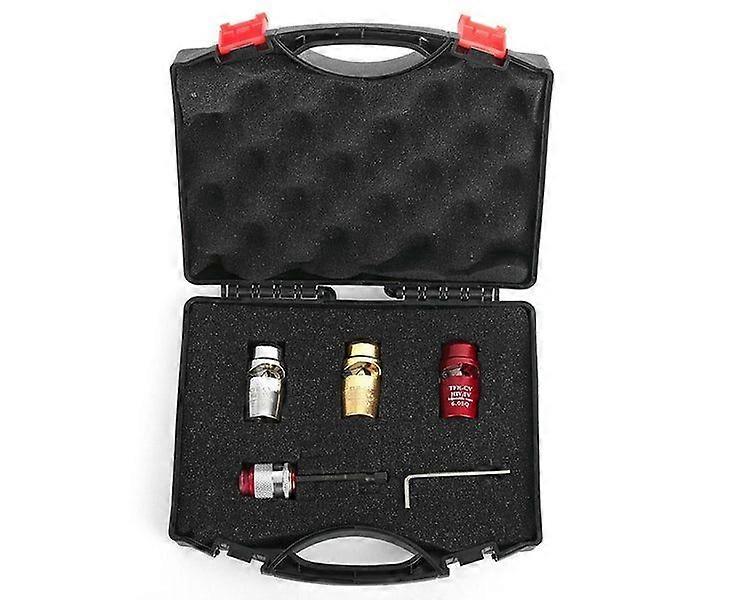 Wire Stripping and Twisting Tool - Durable Zinc Alloy, 3 Stripper Heads, Connecting Rod, Wrench, Storage Box