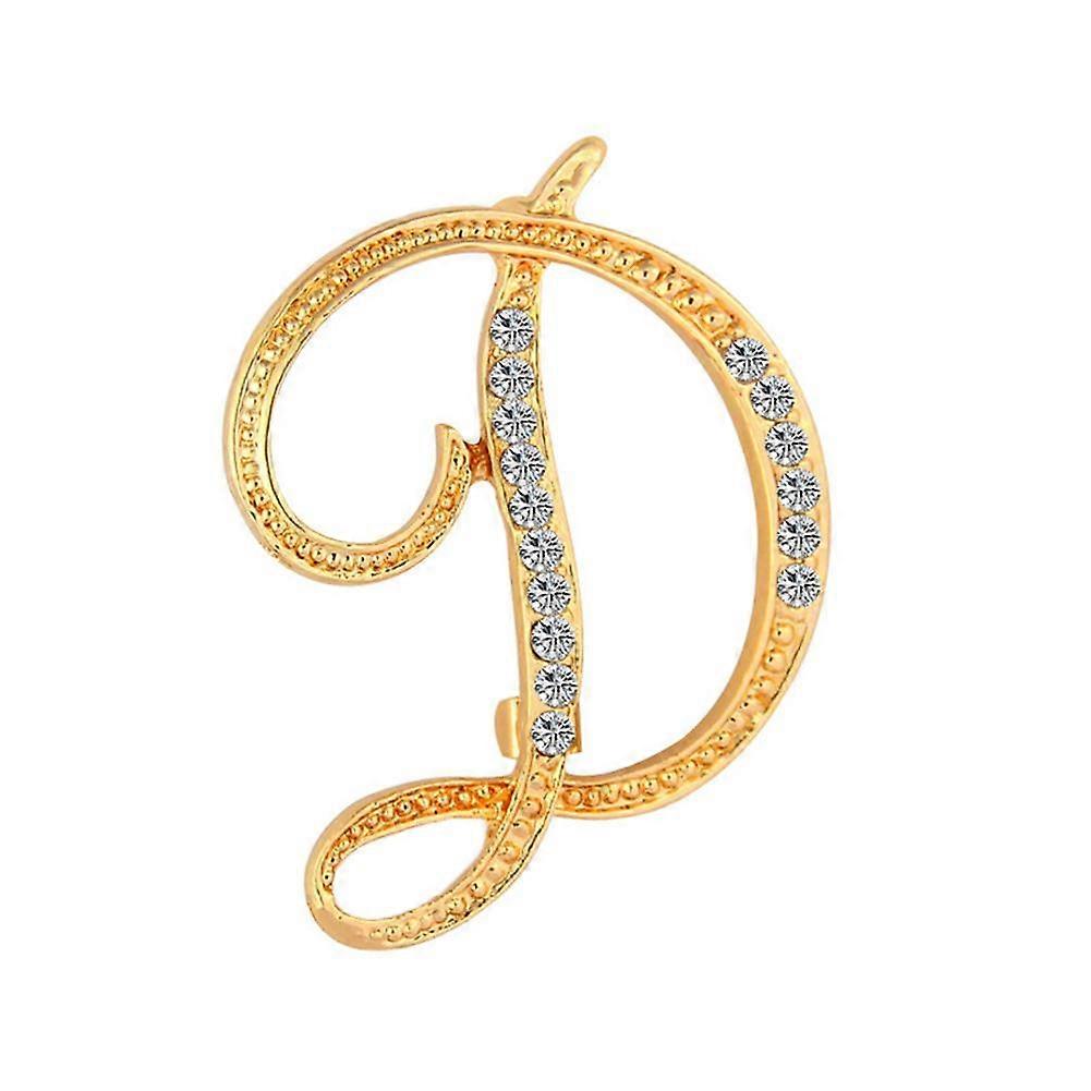 H&B Store 1 Pc Unisex English Letters Alphabet A-Z Brooch Pin Ornament