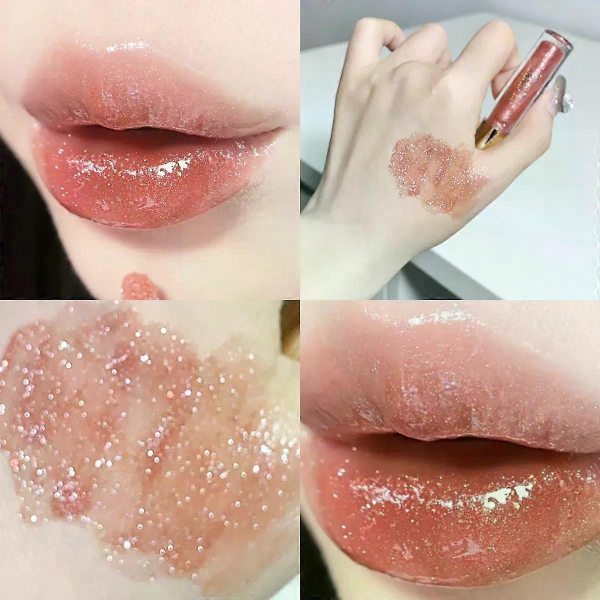 Ενυδατικό, σφριγηλό και αφρώδες lip gloss, water-glossy mirror lip glaze, ενυδατικό και ενυδατικό λάδι χειλιών για pouty χείλη