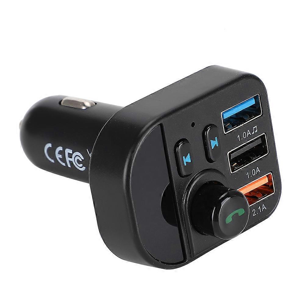 Elevate Your Drive: Bluetooth Fm Transmitter For Car, Clear Calls Hands-Free Call With Built-In Hi-Fi Audio Quality, Led Backlit Voltage Warning Dual