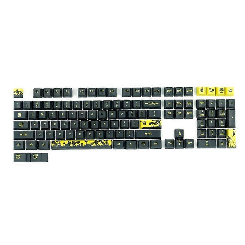 Replacement for Key Cap Set 108pcs PBT Heat Sublimation for Mechanical Keyboard