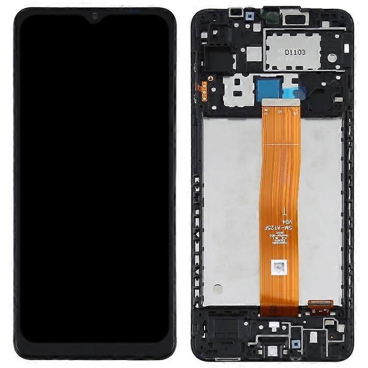 Compatible For Samsung Galaxy A12 A125 Grade S OEM LCD Screen and Digitizer Assembly + Frame Part (without Logo)