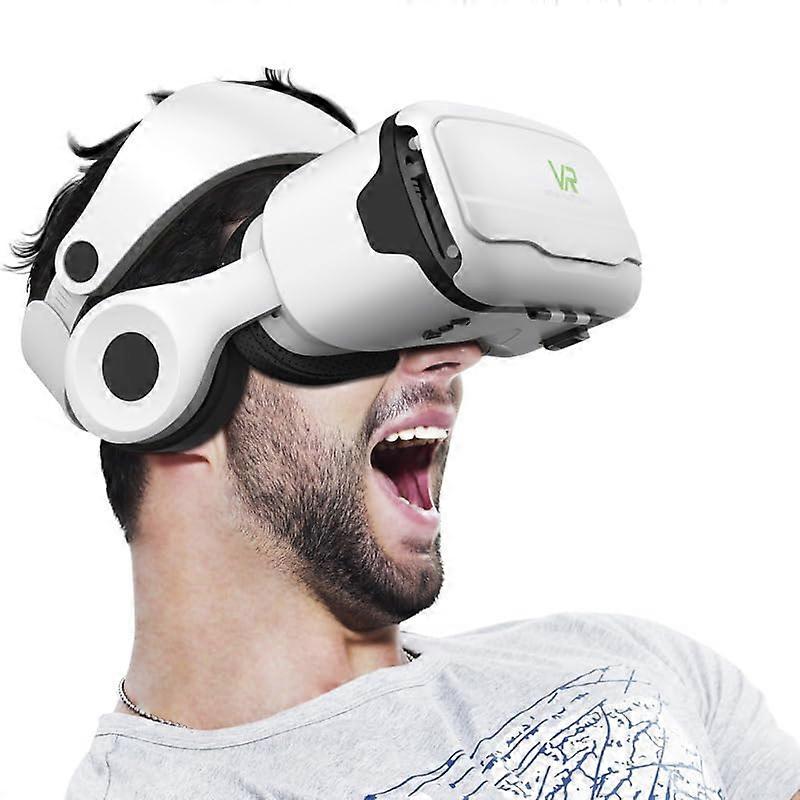 White VR Headset for Immersive Virtual Reality Experience