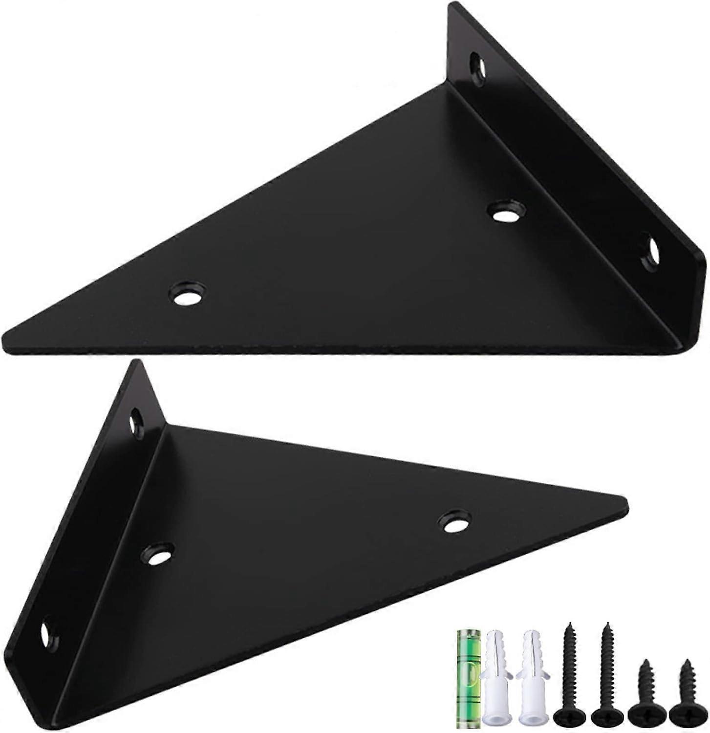 Triangle Floating Shelf, Hidden Metal Support, Creative Shelves