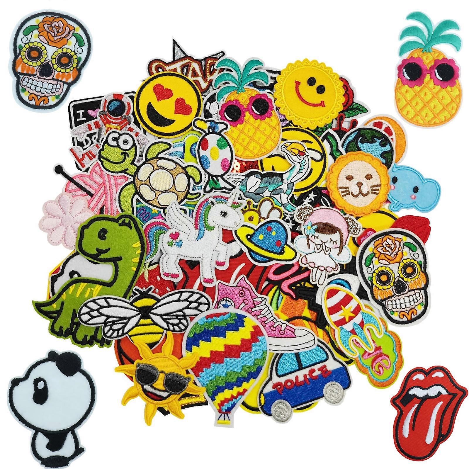 60pcs mixed embroidery patch set