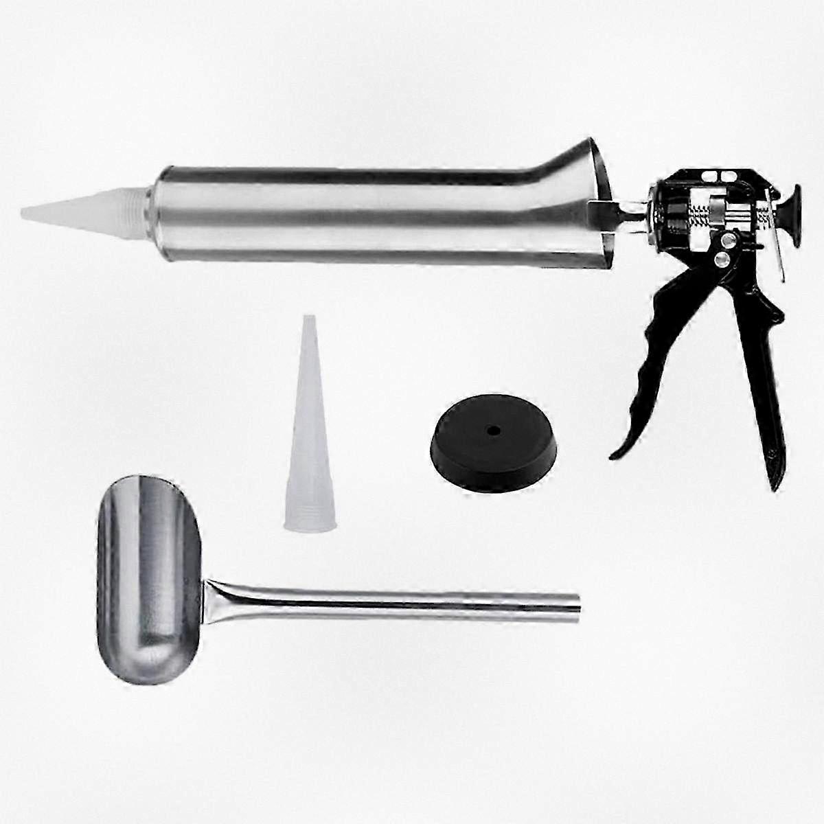 Stainless Steel Grouting Tool with 2 Nozzles for Tile and Cement Application