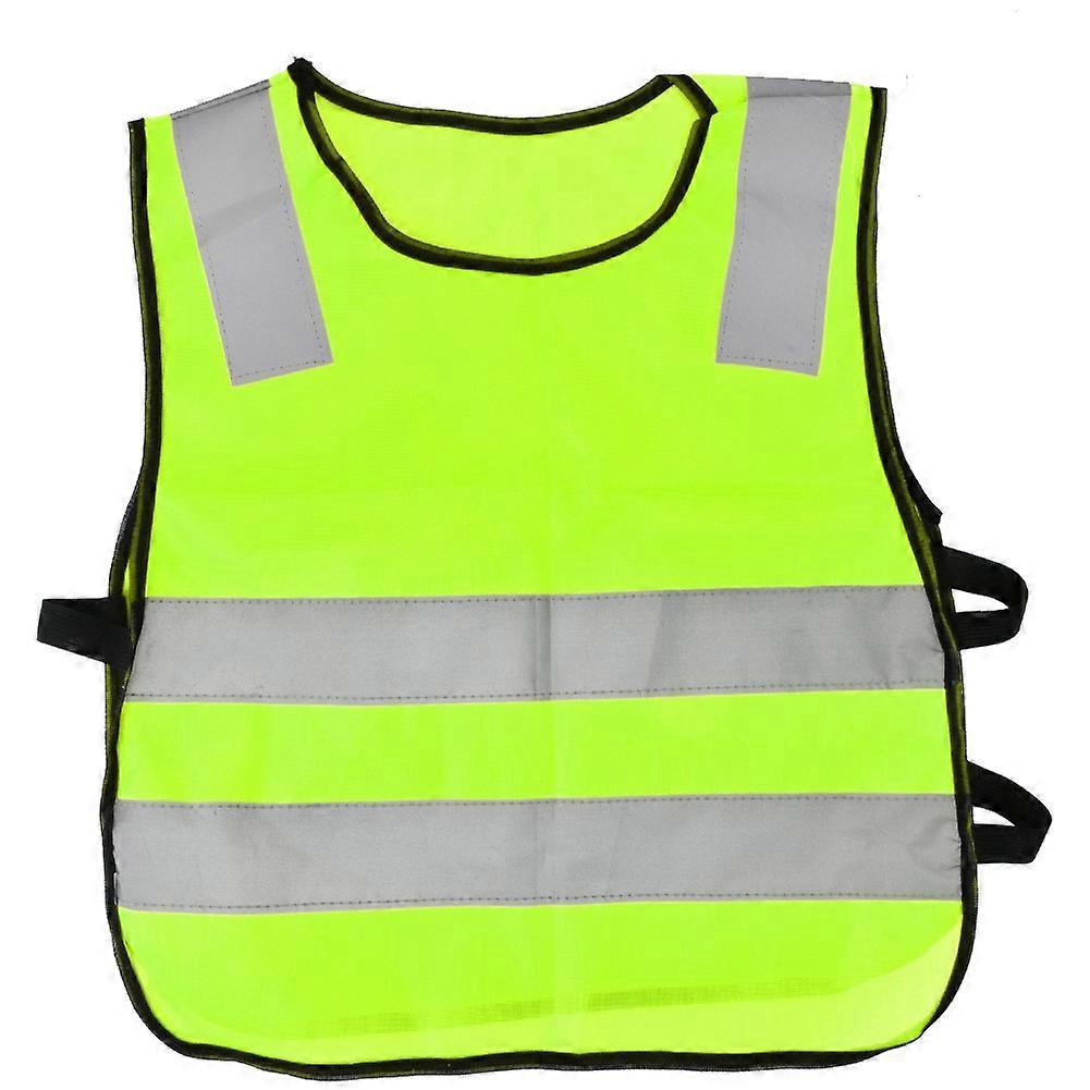 High Visibility Children Kid Reflective Traffic Safety Vest Night Walking(Fluorescent Green)