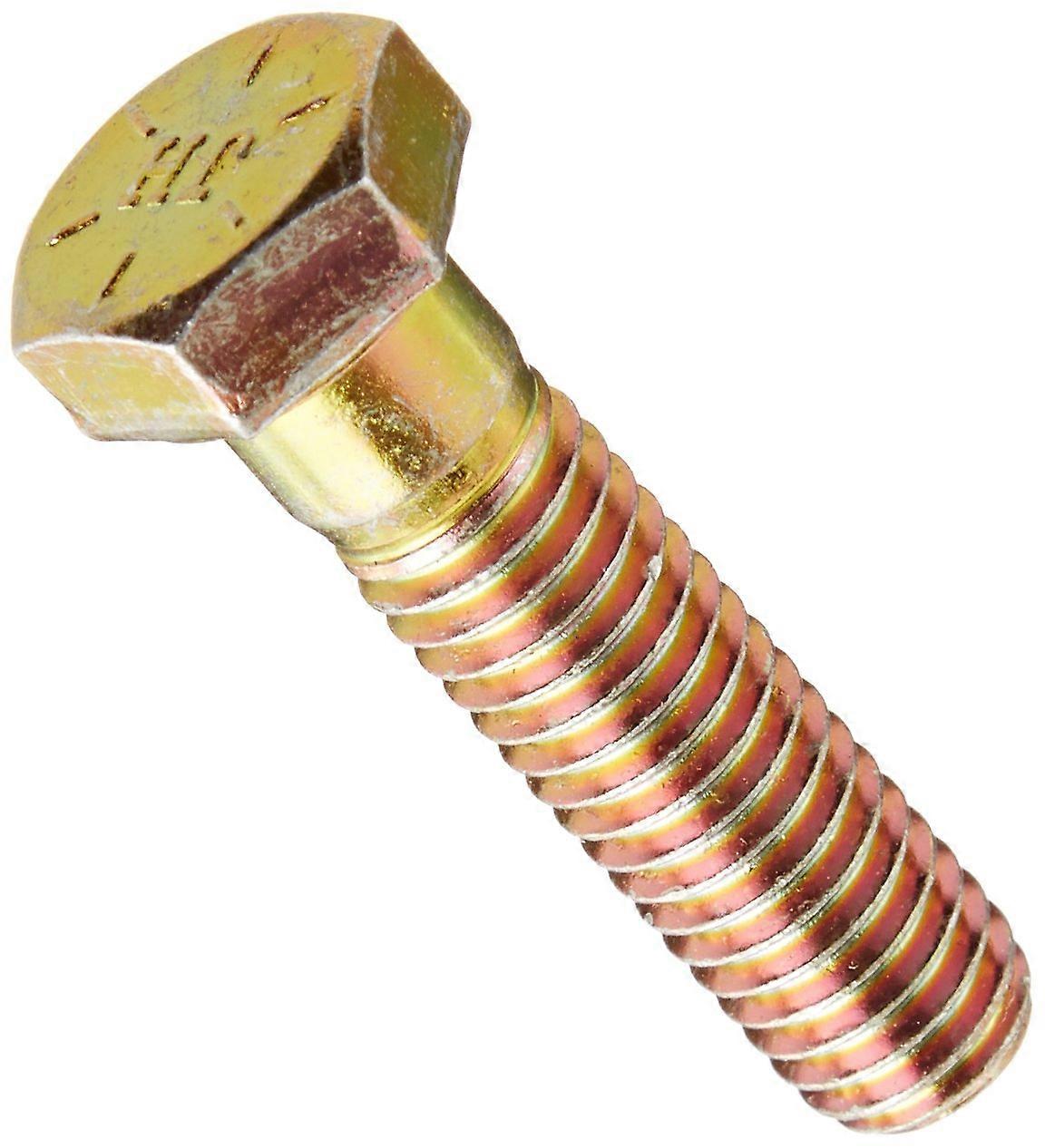Boulon hexagonal en acier de grade 8 1-1/2 pouce de longueur zinc jaune-chromate Tête hexagonale externe