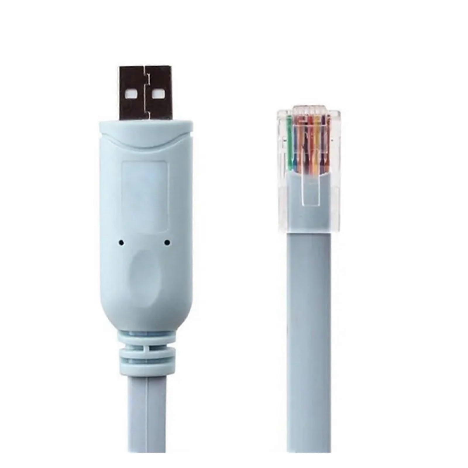 1.8M USB to RJ45 USB to RS232 Serial to RJ45 CAT5 Console Adapter Cable Cord Compatible with The Routers