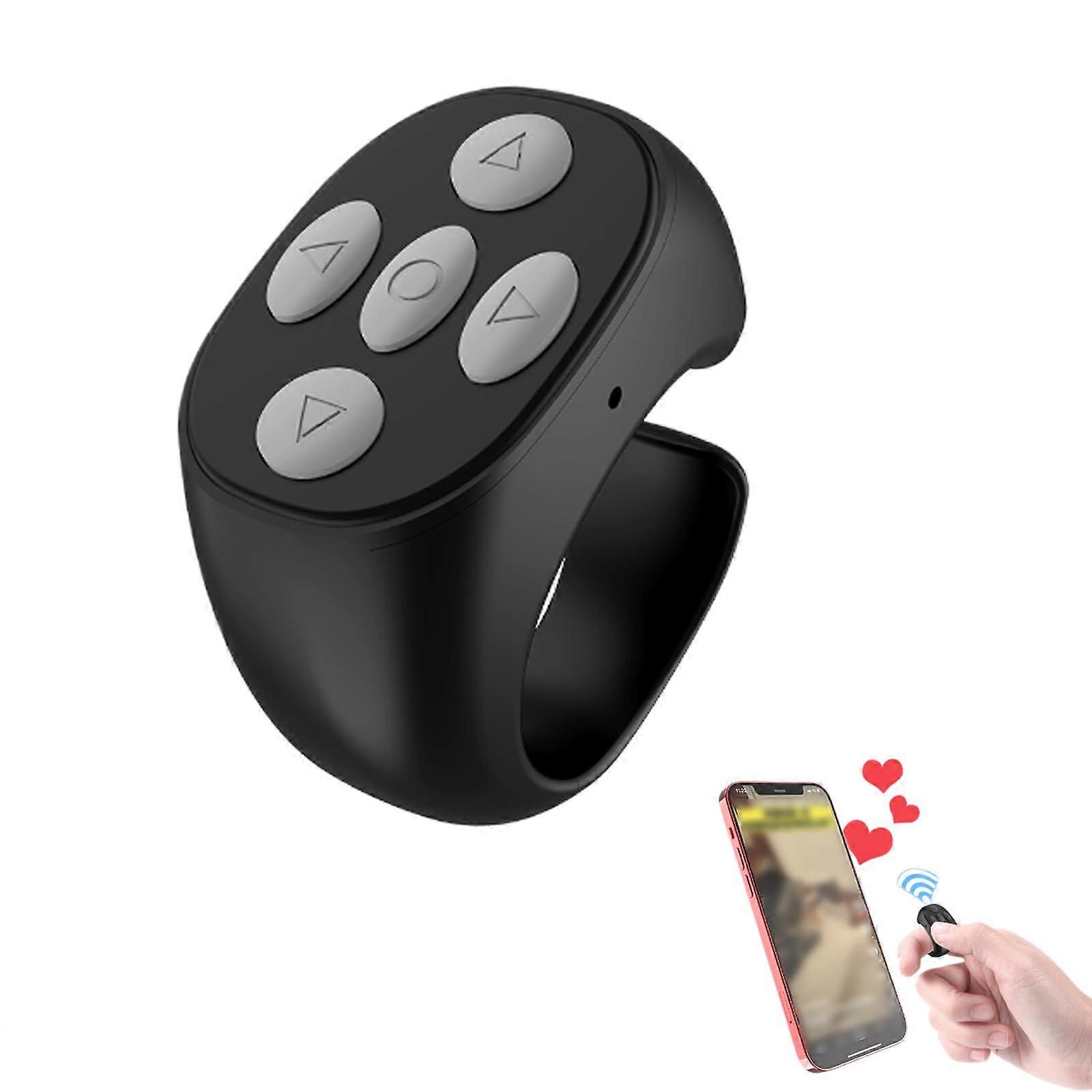 Fingertip Wireless Bluetooth, App Page Turner,Black