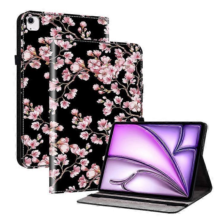 Compatible For iPad Air 13 (2024) Stand Case Pattern Print PU Leather Folio Tablet Cover with Card Holder