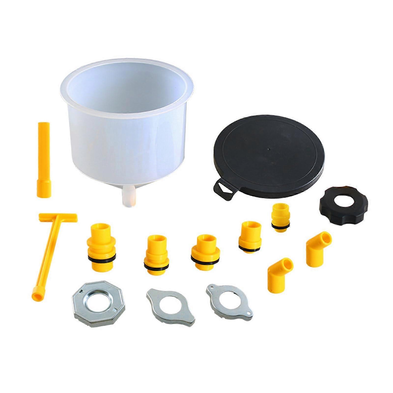Practical and Versatile Car Guest Tool 15 Pcs Set of Coolant Filling Kits with SpillProof Designs for Oil Coolant More