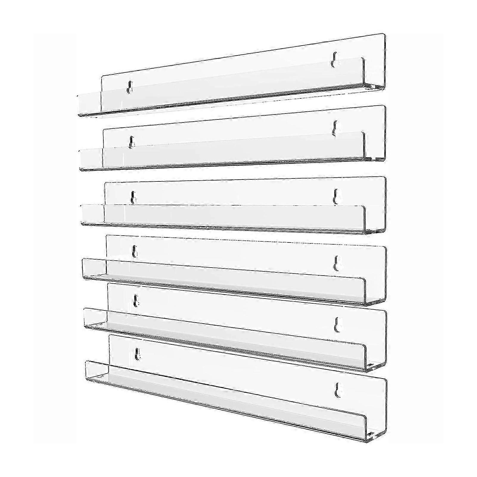 Wall-Mounted Acrylic Floating Shelf for Entryway