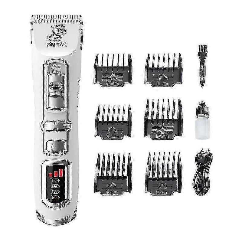Professional Dog Clipper With Lcd Display, Thick Long Hair Dog Clipper, Cordless Dog Cat Clipper, Do
