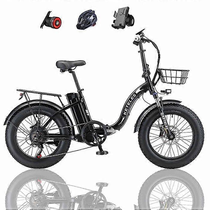 Bicicleta elétrica - Keteles - KF9 - 1000W - 35AH - Bicicleta gorda dobrável de 20 polegadas