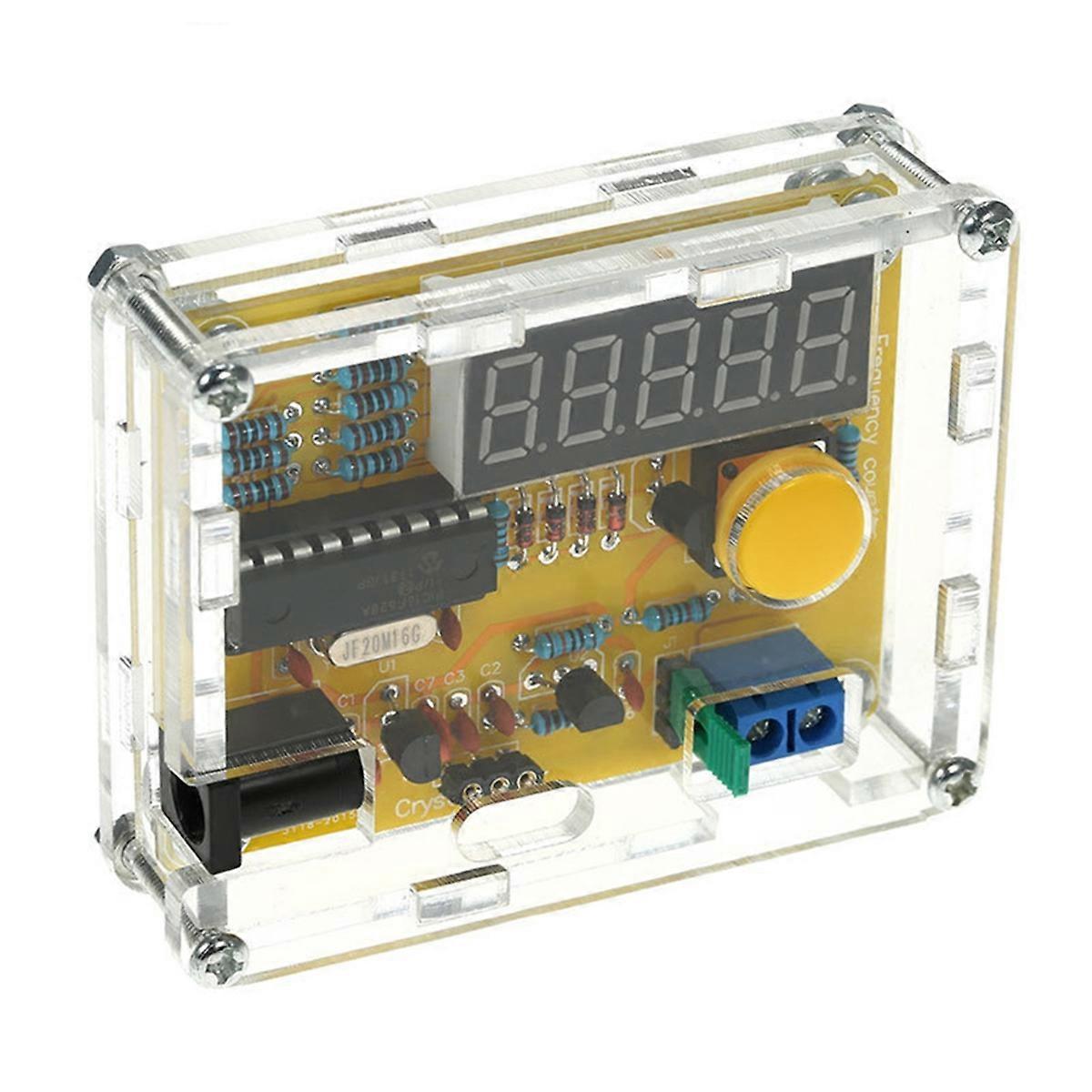 5 Digits Display Digital Frequency Counter Module 1Hz-50MHz Crystal Oscillator Frequency Counter Tes