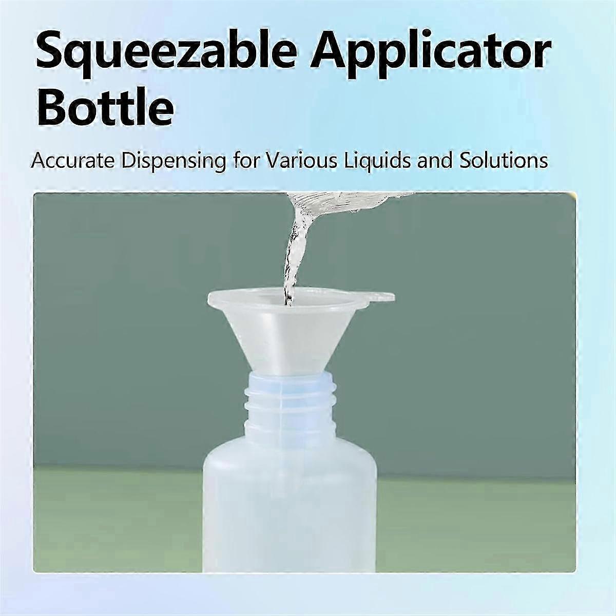 Applicator Bottle 1oz/30ml Needle Tip Squeeze Bottle Precision Applicator Bottle with Funnel for Project DIY - FFY