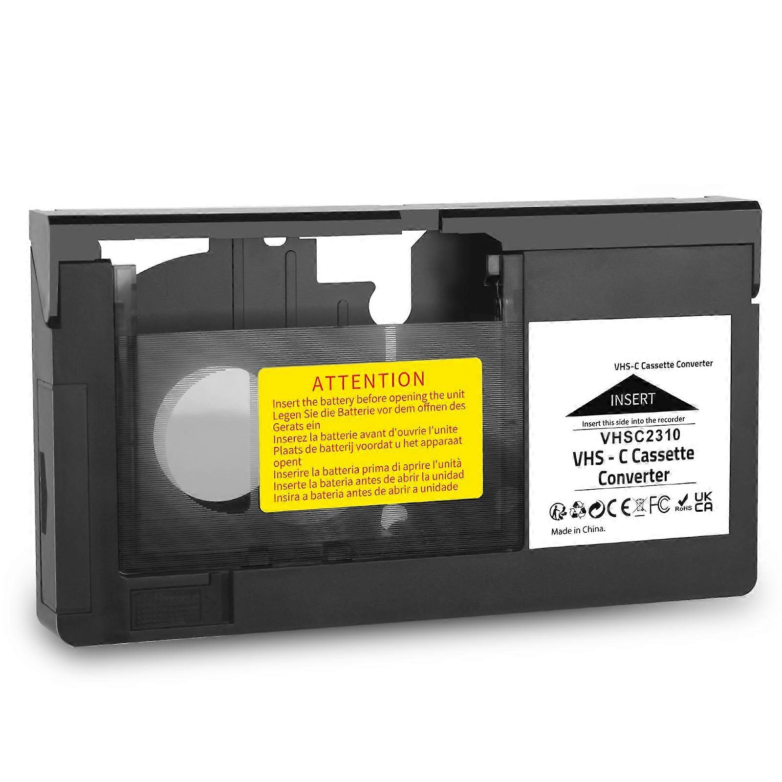 VHSC Cassette Adapter Compatible with VHSC SVHS Camcorders JVC RCA Panasonic