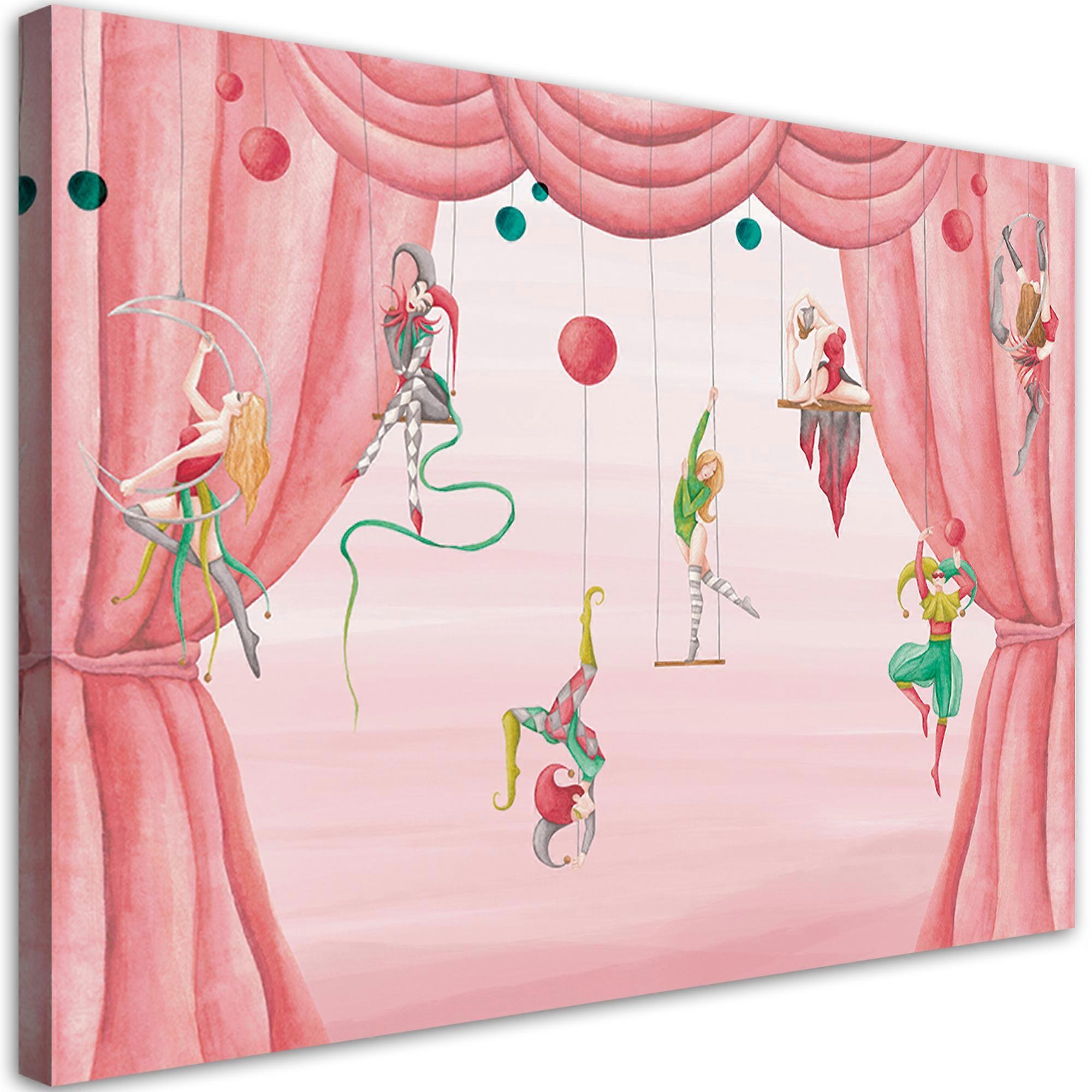 Impression sur toile, Acrobates de cirque - 100x70