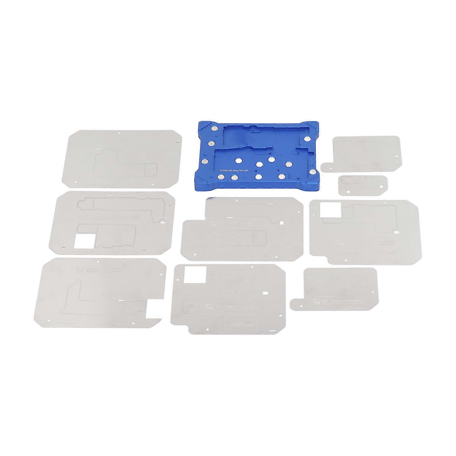 BGA Reball Stencil Reballing Rework Template Kit set magnetico forte per IPhone 13 Pro Max