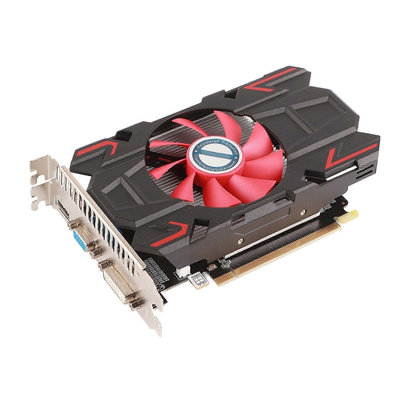 4G DDR5 128bit starke Wärmeableitung 3 Schnittstellen Plug-and-Play-Desktop-PC-Gaming-Grafikkarte