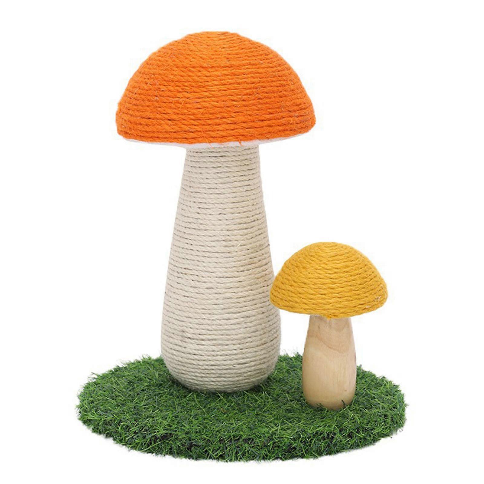 Kitten Sisal Rope Post Scratch Nails for Cat Grabbing for Cat Toy Mushroom Shape Protect Your Furniture