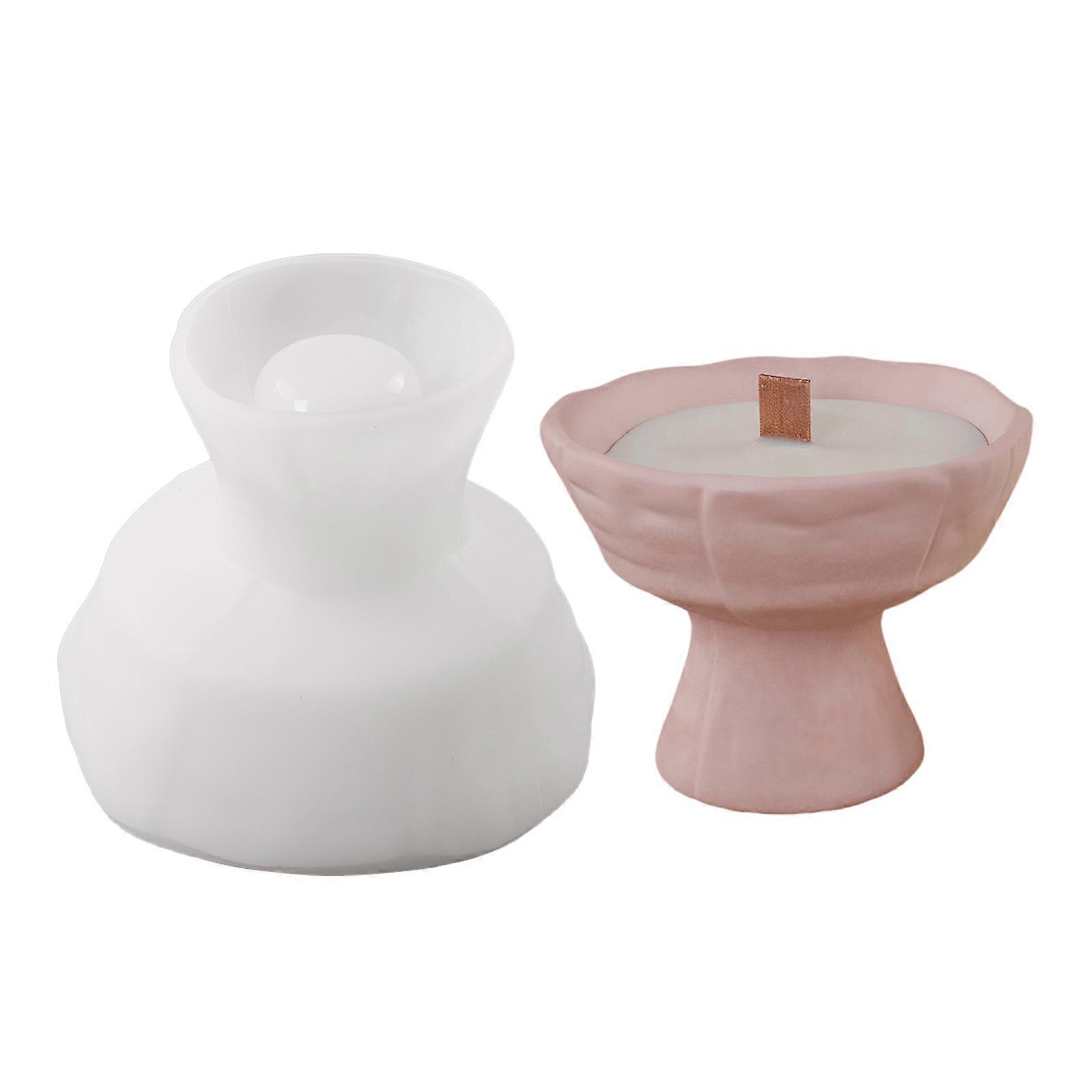 סט תבנית נרות גביע רב תכליתי של Artistics, אביזר תבנית סיליקון חזק לקישוט הבית, ציוד יצירה, צבעים רבים