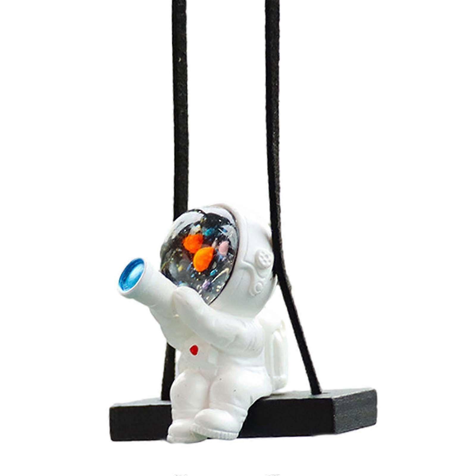 Astronaut Pendant for Car, Rear View Mirror Charm ,Lovely Spaceman Car Rearview Mirror Pendant for Table Restaurants Cafes-color: Style E