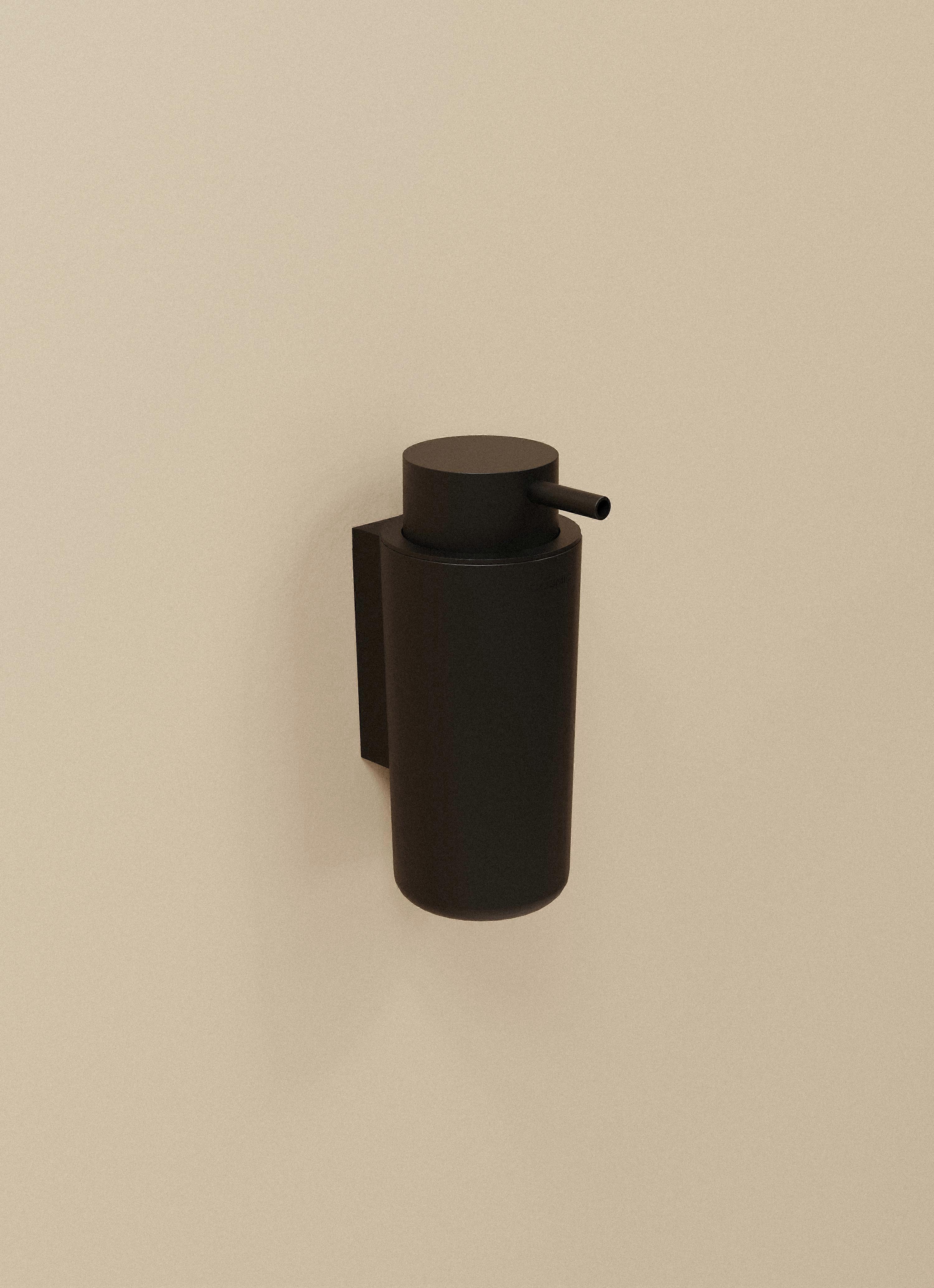 COSMIC Soap dispenser, 200ml, Self-adhesive, Matt Black, NEXT Collection