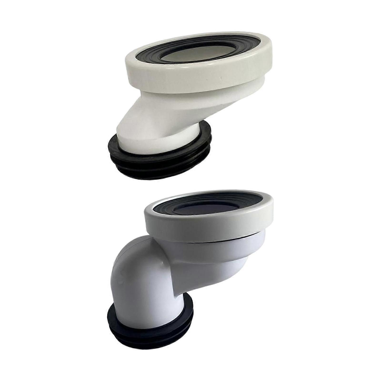 2x Offset Toilet Flange Connector Bath Drain System