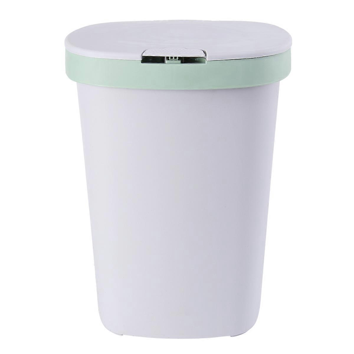Stylish Locking Garbage Can with Compact Square Shape and Seamless Operation