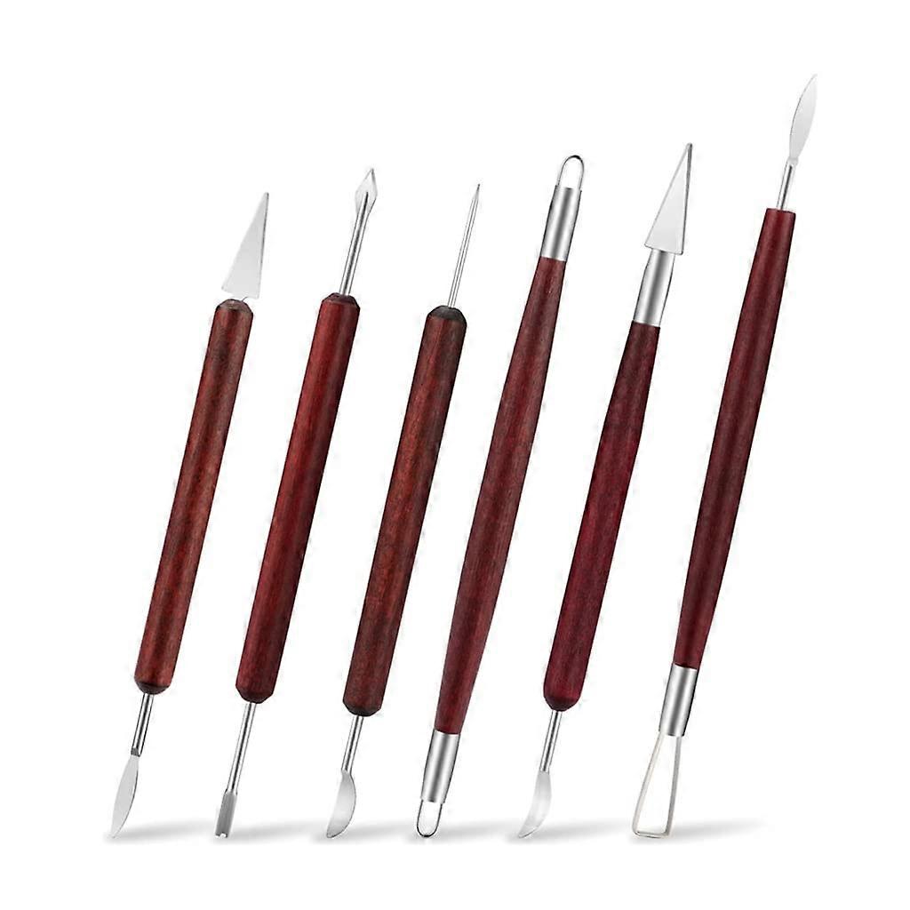 Clay Sculpting Tools Double-Sided Set for Polymer Clay Pottery Ceramic Modeling Shaping and Carving 12-Piece Kit