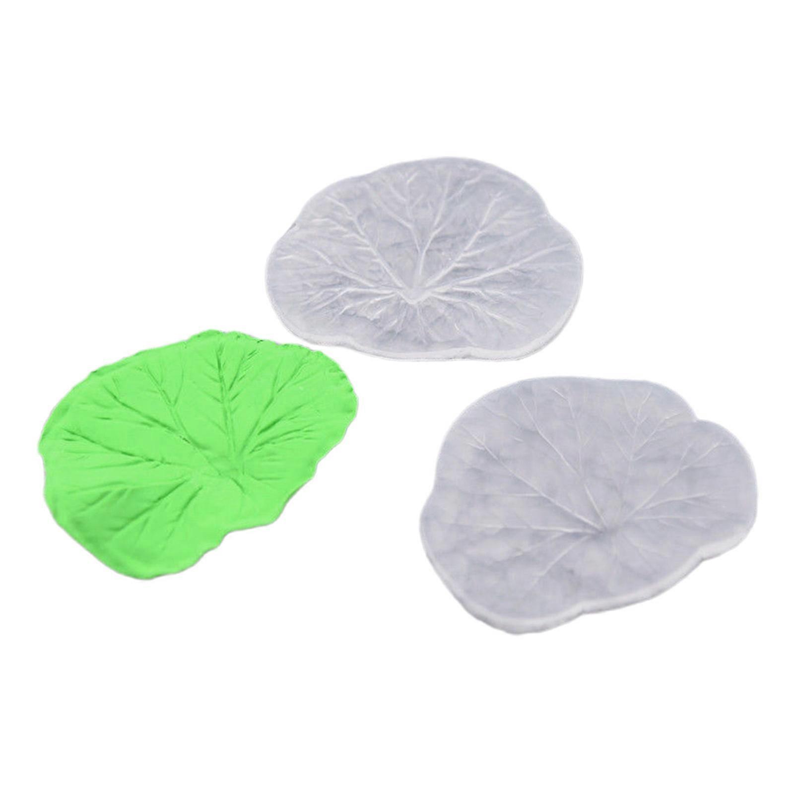 Casting Silicone Molds Hand-Making Tool Lotus Leaf Shaped Double-Sided Silicone Clay Moulds Silicone Material for Crafts
