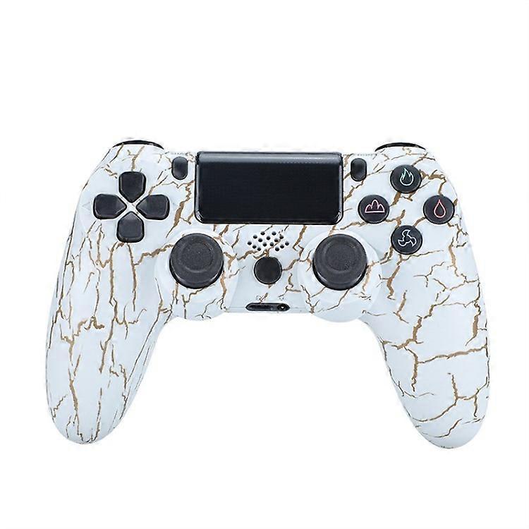 For PS4 Wireless Bluetooth-compatible Gaming Controller Dual Vibration Gamepad with Speaker and Head