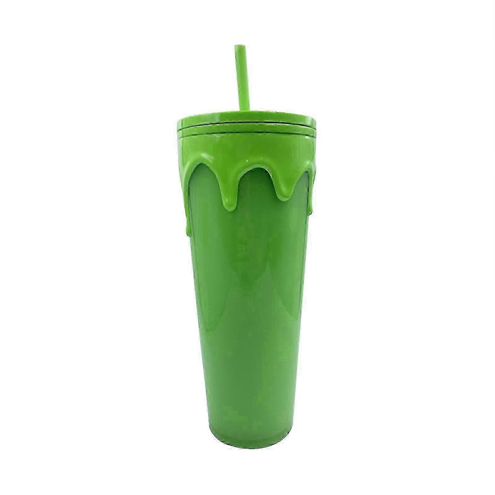 Halloween Theme 800ml Plastic Cup with Straw for Coffee & Drinks