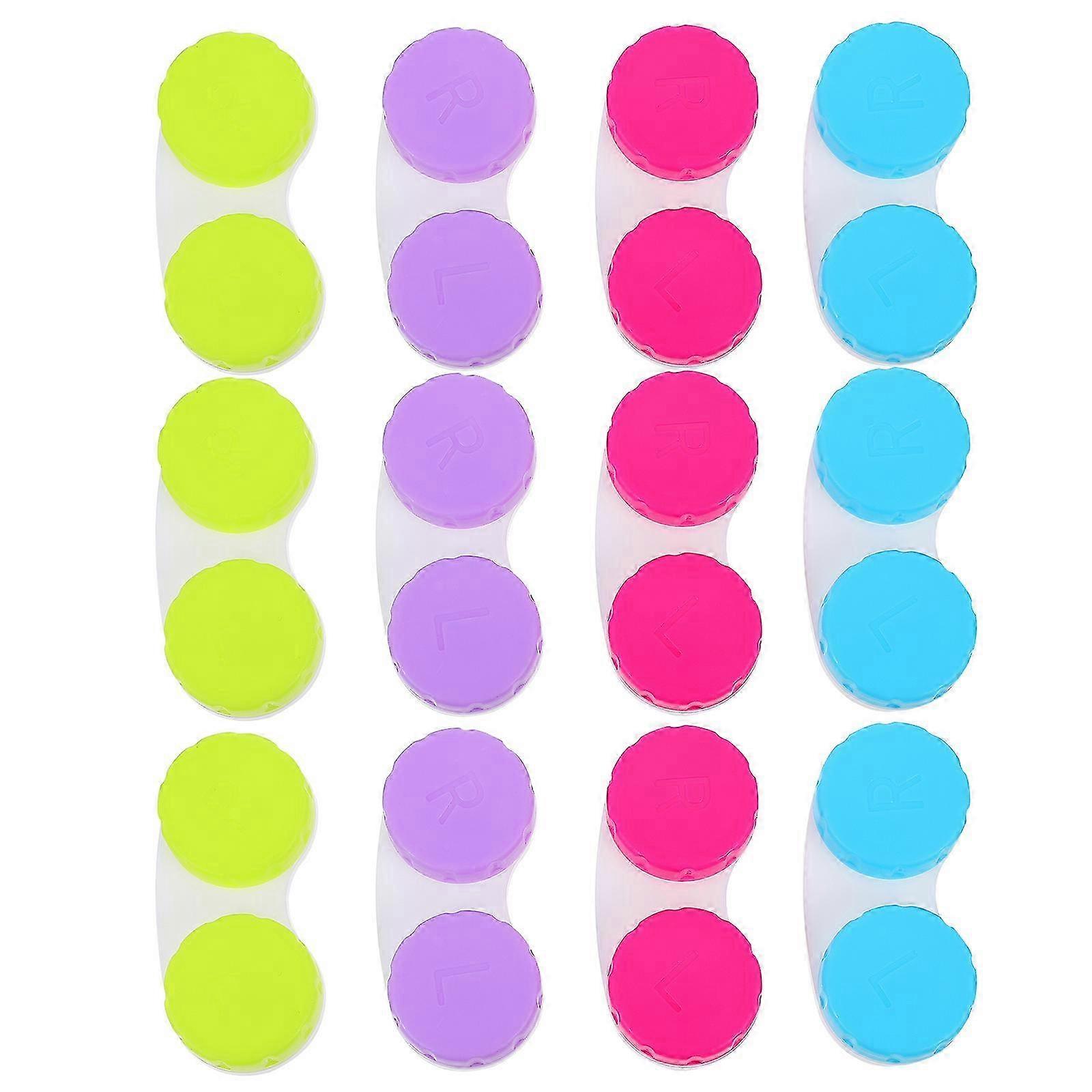 30Pcs Portable Contact Lens Case Box Travel Storage Container 6x3x1.5cm