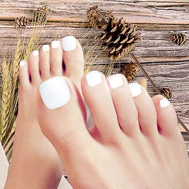 Full Coverage Short Toe Nails, False Nails, False Nail Presser, French False Feet, False Nail Art Salon