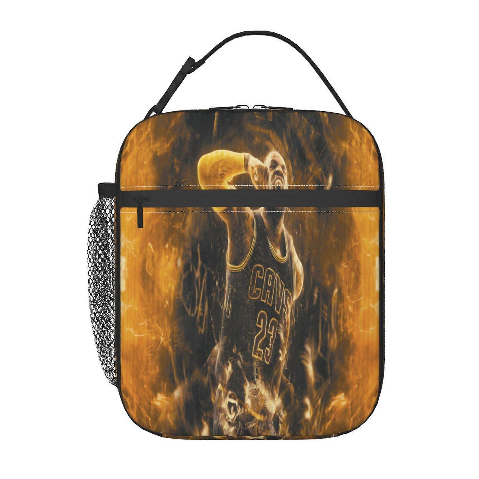 y19 LeBron James Lunch Boxes All-Season Thermal Tote, Χειμερινή Ζεστή &; Καλοκαιρινή Δροσερή Τεχνολογία με Στρώμα Προστασίας από την Υγρασία n19