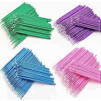200 stuks Micro Applicator Borstels, Wegwerp Eye Extension Borstels, Micro Make Up Mascara Borstels, Oraal en Tandheelkundig, Willekeurige Kleur
