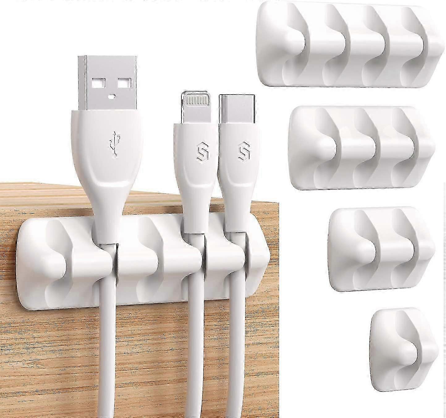 Cable Clip Organizer [5-Pack] Mini Adhesive Cable Holders for Tidy Management