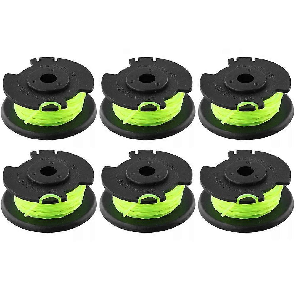 6Pcs Replacement Line Spool for Ryobi RLT36B33 RY36LT33A-0 36V Lawn Mower Wire Reel, RAC143