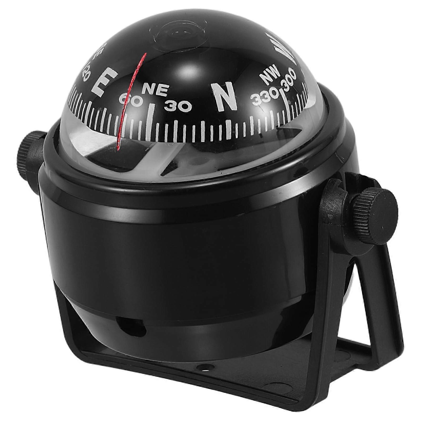 ABS Dashboard Compass for Car and Boat, Magnetic Declination, Waterproof Design, Durable ABS Material, Ideal for Sea and Land