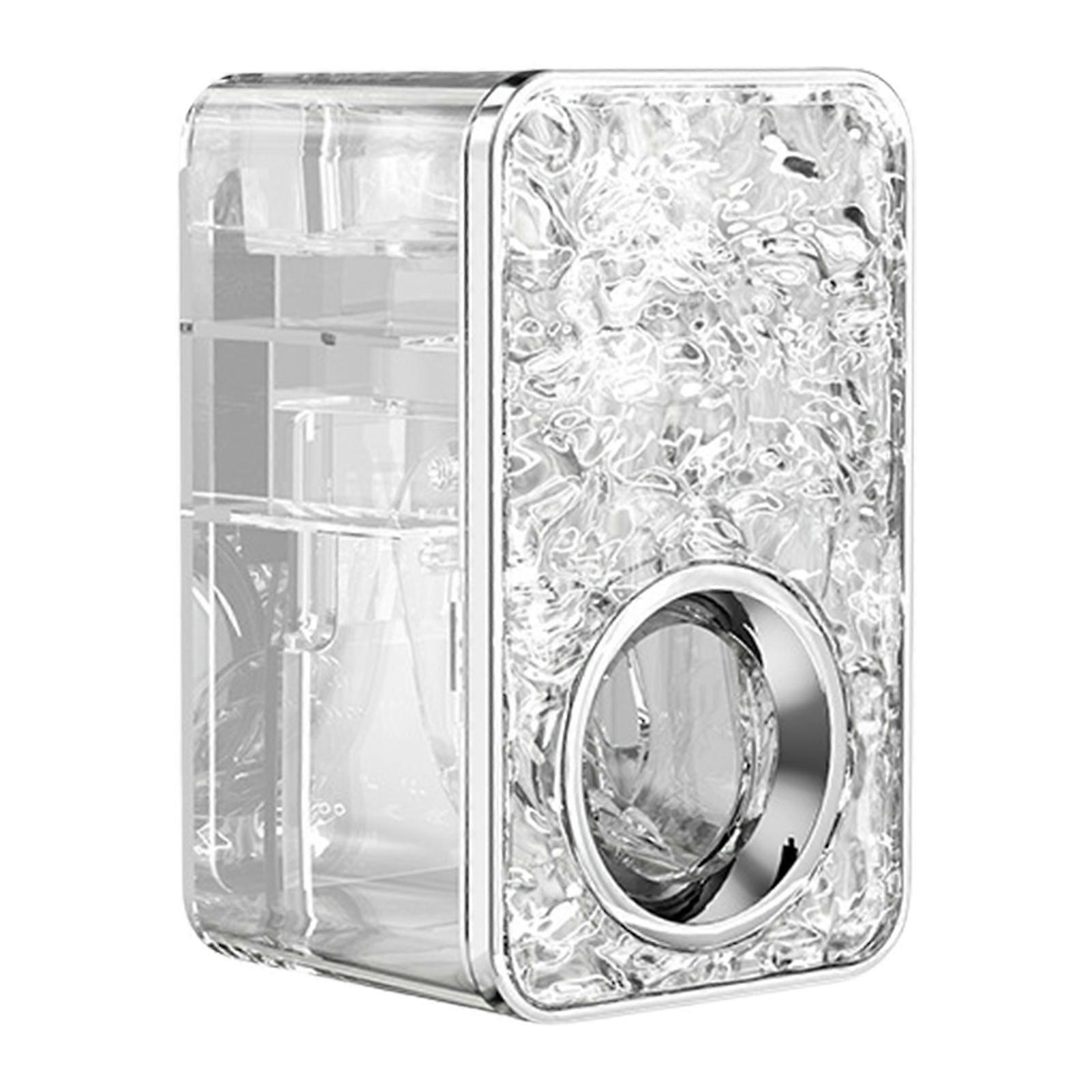 Easy Press Toothpaste Dispenser Squeezer Waterproof Bathroom Wall Organizer Space Saving Toothpaste Storage Box Clear