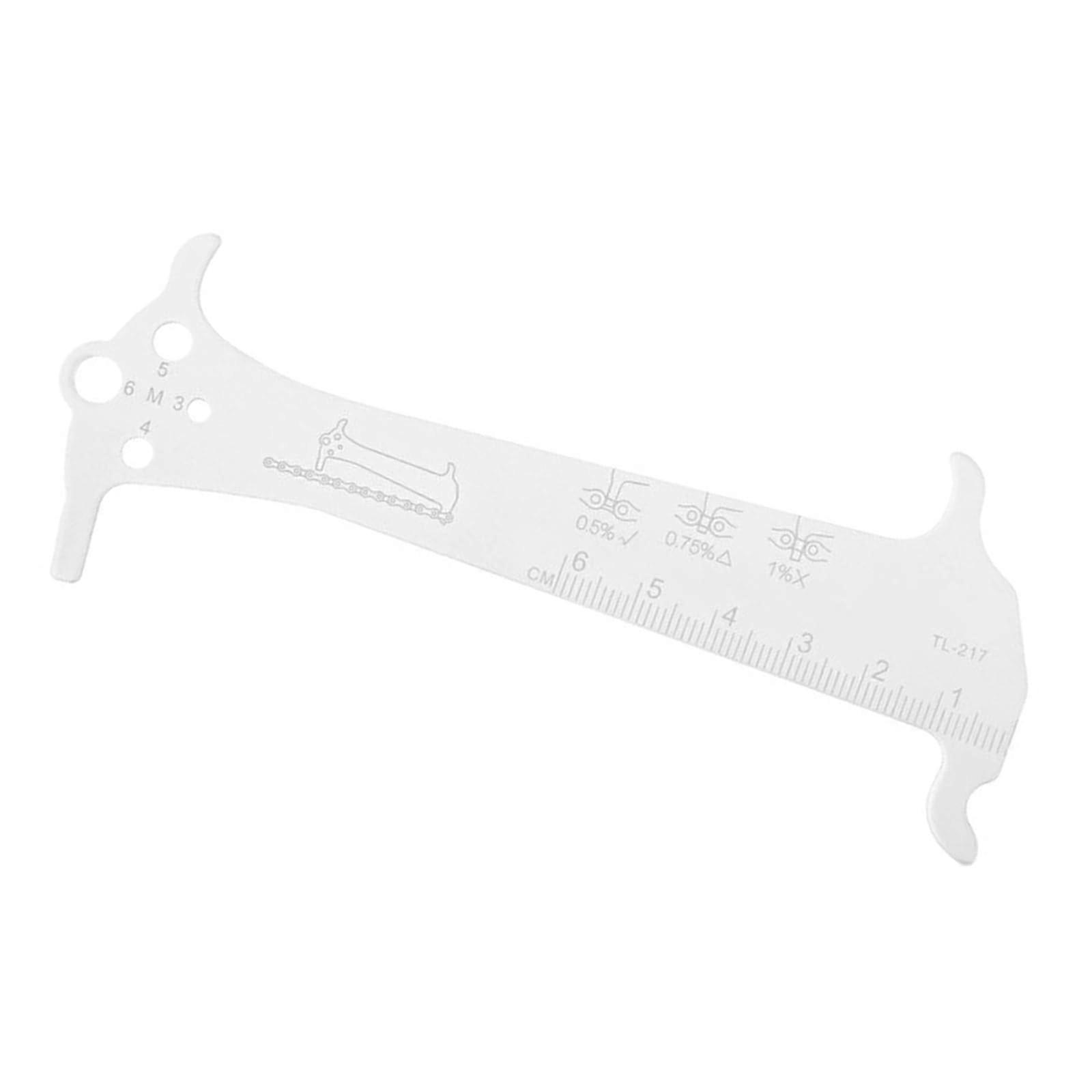 Bicycle Chains Checker Road Bike Chain Wear Indicator And Measurement Ruler Tool Chain Tool Silver